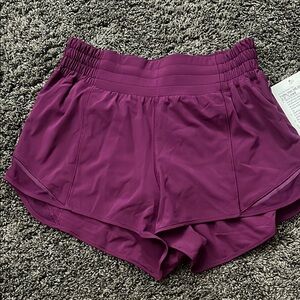 Lululemon Purple Hotty Hot shorts